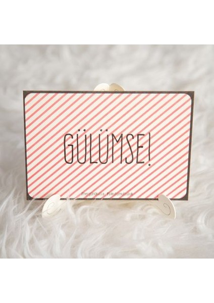 Hediyelik - Gülümse Mottolu Hediye Kartı
