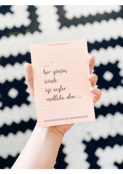 Hediyelik - Iyi Şeyler Mutlaka Olur Mottolu Hediye Kartı