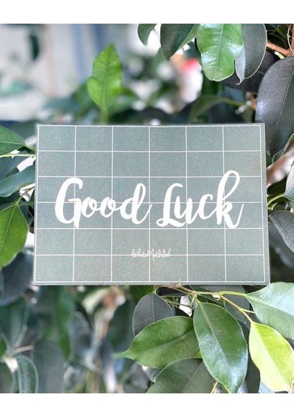 Hediyelik - Good Luck Mottolu Hediye Kartı