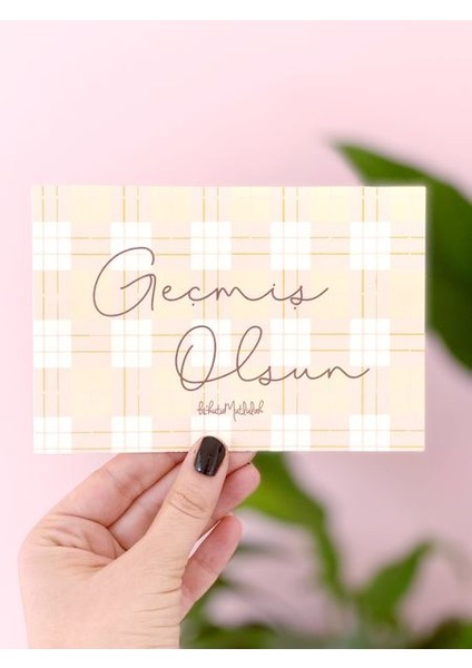 Hediyelik - Geçmiş Olsun Mottolu Hediye Kartı