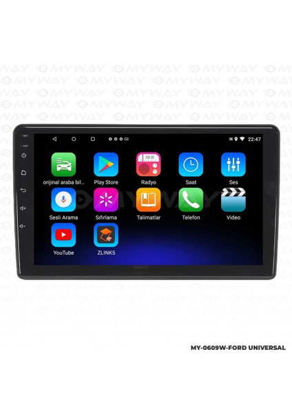 Honda Civic Fb7 Android 12 Multimedya Carplay 2gb RAM+32GB HDD Navigasyon Ekran