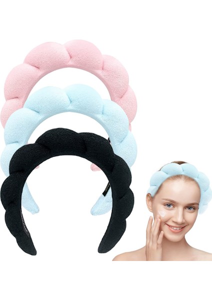 Büküm Sünger Kafa Bandı Yüksek Kafatası Üst Spa Bandı Kafa Bandı Yıkama Yüz Makyaj Kafa Bandı Saç Aksesuarları (Yurt Dışından) modelleri