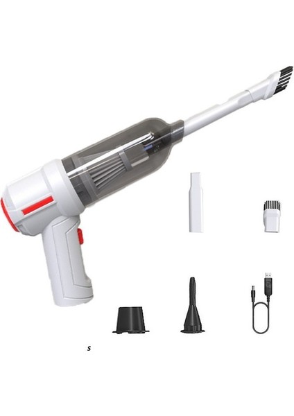 Araba Elektrikli Süpürge 9000PA 120W 3'ü 1 Arada Taşınabilir Akülü (Yurt Dışından)