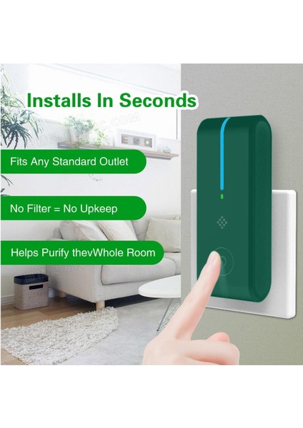 Taşınabilir Negatif Iyon Hava Temizleyici Yeşil (Yurt Dışından) modelleri