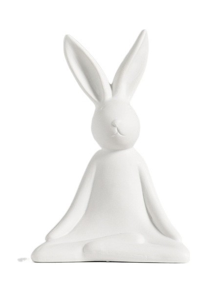 Seramik Tavşan Girişi Salon Craft Süsleme (Yurt Dışından)