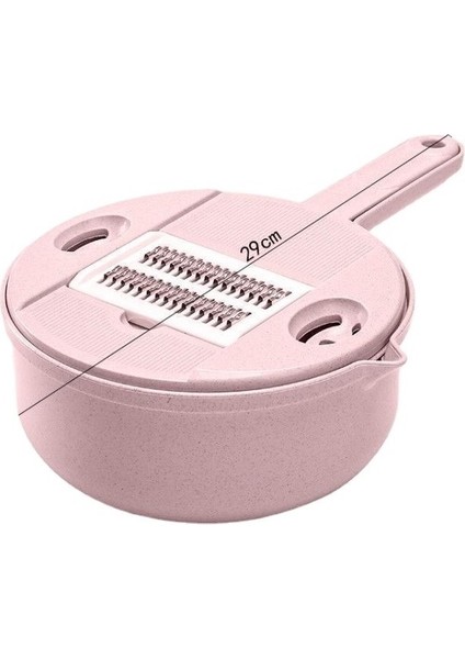 Çok Fonksiyonlu Sebze Kesici - Pembe (Yurt Dışından)