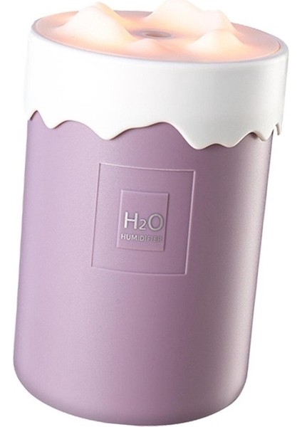 450 ml Mini Nemlendirici Hava Arıtma Yağı Aroma Difüzör Ev Ofis Araba Mor Için (Yurt Dışından)