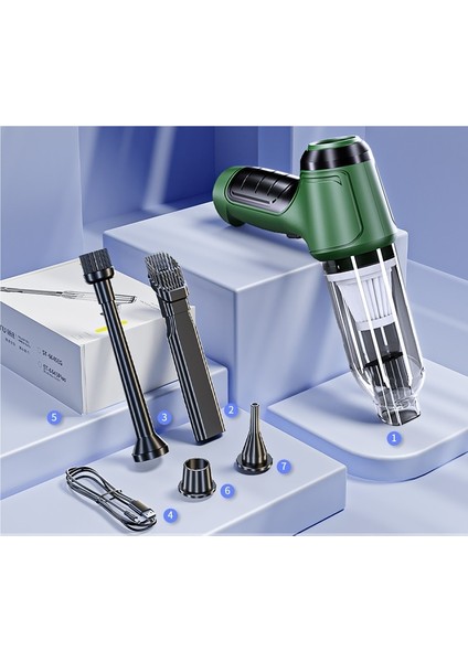 Araba Elektrikli Süpürge Yüksek Güçlü Elektrikli Süpürge Toz Üfleyici Şarj Edilebilir Kablosuz El Ev Elektrikli Süpürge (Yurt Dışından)