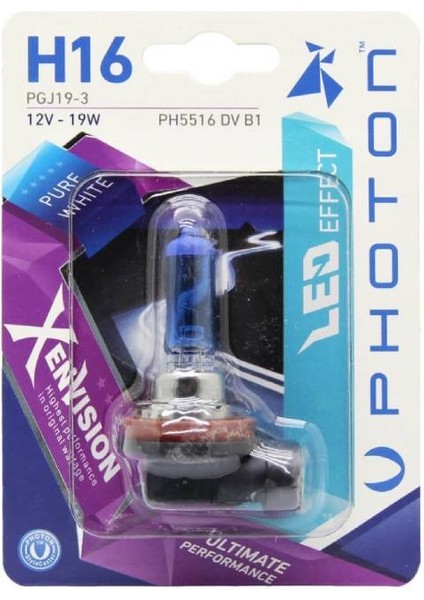 H16 12V 19W Xen Vısıon (Tekli Blıster)