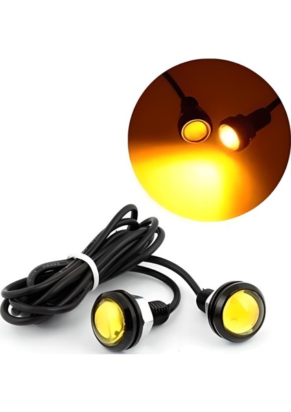 Ayna Altı LED Kartal Göz LED Amber Sarı