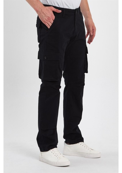 - Erkek Likralı Kargo Pantolon Siyah modelleri