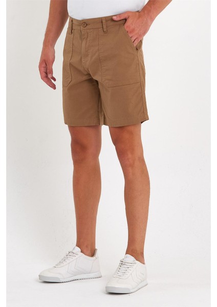 - Erkek Likralı Yandan Cepli Kot Şort Hardal fiyatları