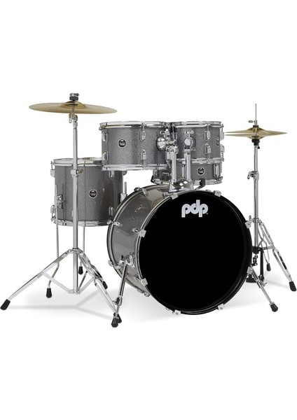 PDP Drums Centerstage 20'' 5-Parça Akustik Davul Seti (Silver Sparkle)