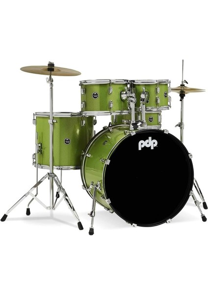 PDP Center Stage 22" Parça Davul Seti (Electric Green Sparkle)