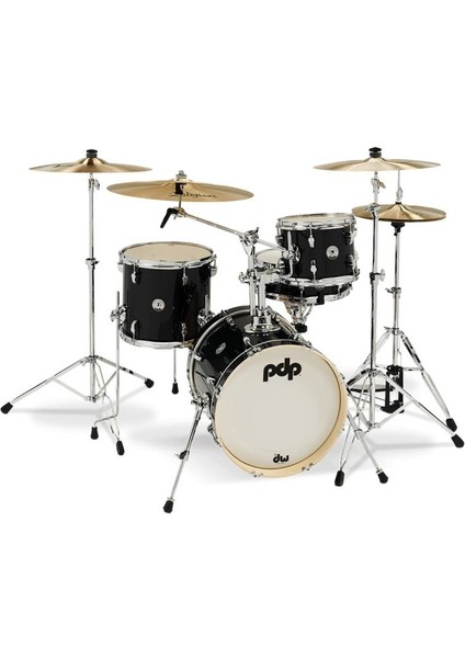 PDP Drums New Yorker 4-Parça Akustik Davul (Black Onyx Sparkle)