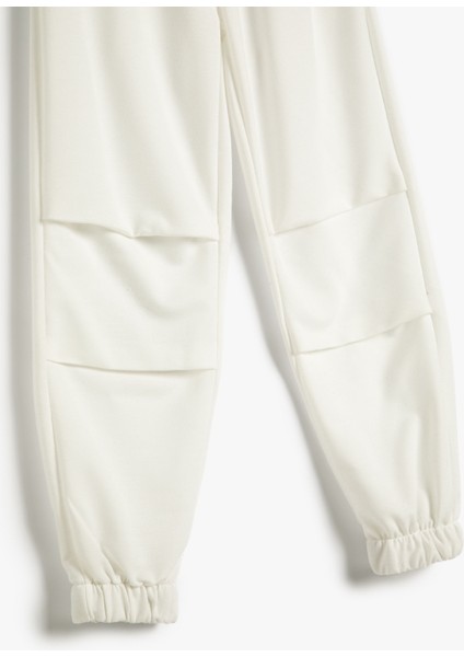 Basic Jogger Eşofman Altı Beli Bağlamalı Cepli Kat Detaylı modelleri