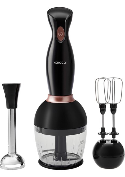 Pro-Midi 3'lü Blender Seti Black Rose 1000W