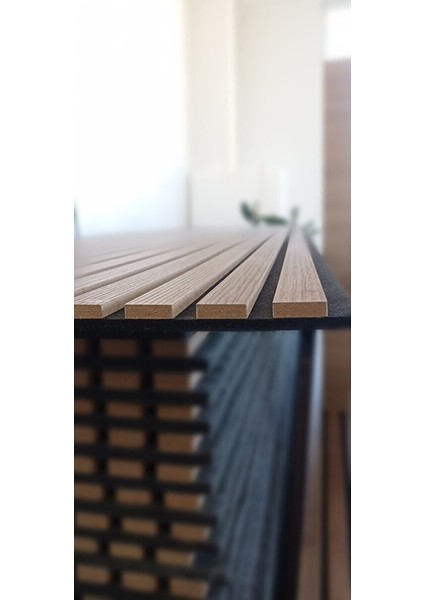 Flex 60X245 cm Meşe Renk Akustik Ahşap Duvar Paneli fırsatları