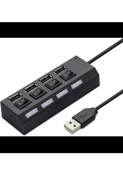 4 Port USB 2.0 Hub Çoğaltıcı Çoklayıcı Swıtch Hızlı Çoklama Dişi Splitter Laptop Bilgisayar Için