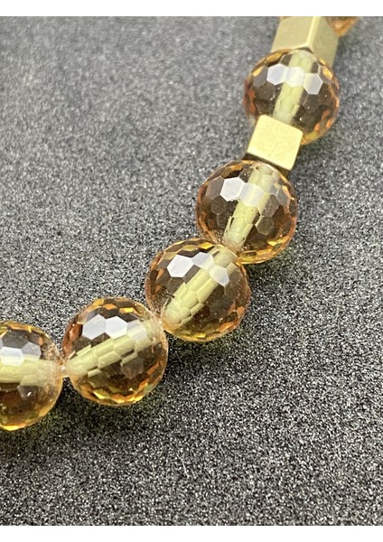 Zultanit (Sultan Taşı) Doğal Taş Faset Kesim Bileklik 8 mm Mühürlü