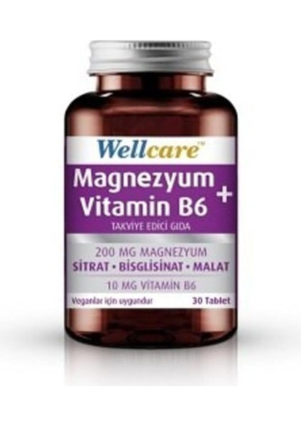 Magnezyum B6 Vt 200/10MG 30 Tb.