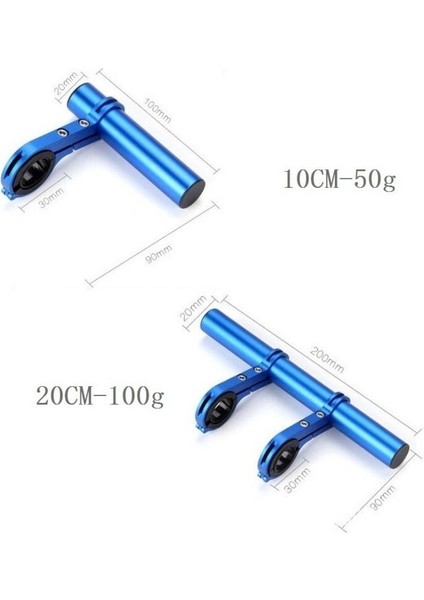 Strade Store 20CM Bisiklet Gidon Uzatma Çubuğu - Siyah (Yurt Dışından)