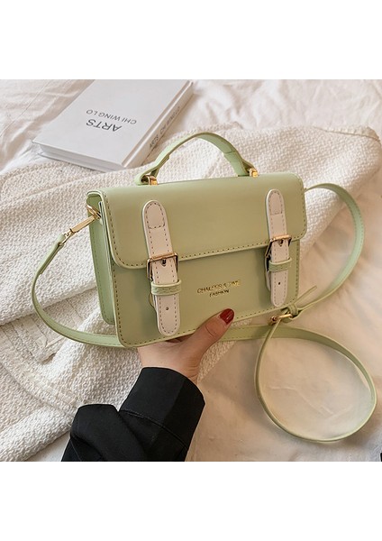 Yeni Küçük Çanta Kadın Trendi Moda Renk Kontrast Çanta Tatlı Omuz Askılı Çanta (Yurt Dışından)
