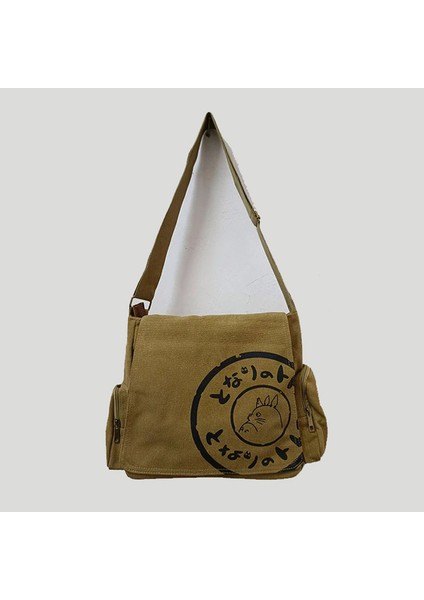 Komşum Totoro Omuz Çantası Totoro Sırt Çantası Messenger Çanta Kampüs Dayanıklı Basit Okul Çantası (Yurt Dışından)