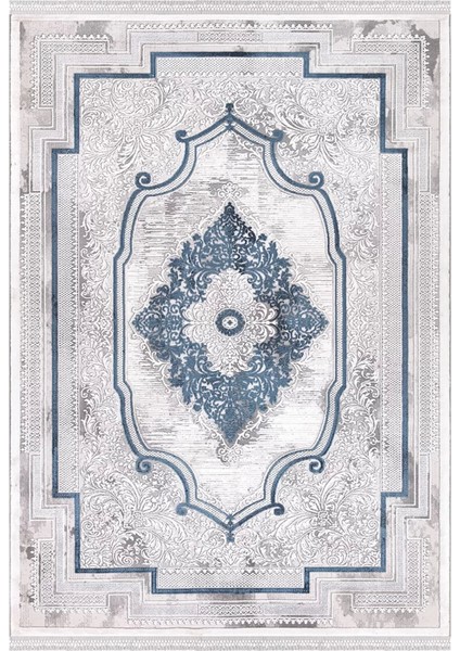 Ipek Mekik Halı Blossom 13623 Mavi Klasik Salon Halısı