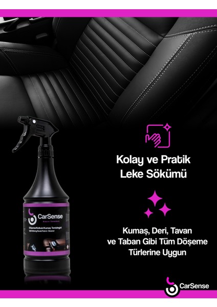 Döşeme Temizleyici Araba Koltuk Temizleme ve Leke Çıkarıcı 500 ml + Döşeme Fırçası Hediyeli