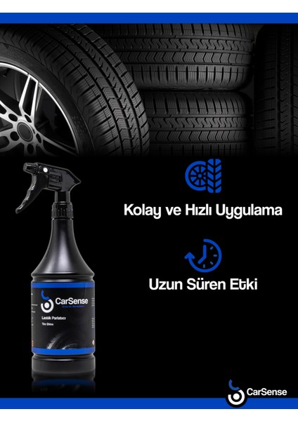 Lastik Parlatıcı ve Koruyucu 500 ml + Parlatma Süngeri Hediyeli