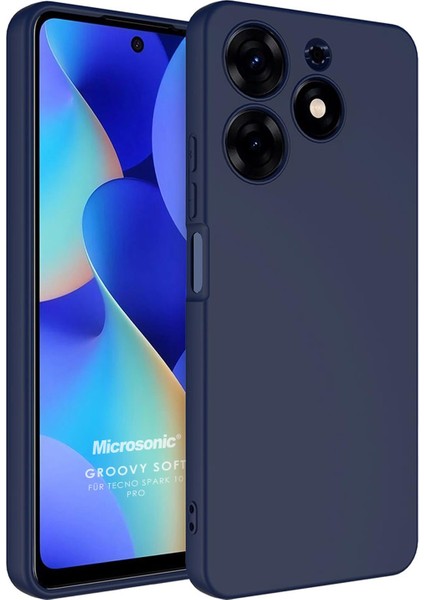 Tecno Spark 10 Pro Kılıf Groovy Soft Lacivert