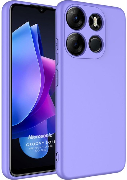 Tecno Spark Go 2023 Kılıf Groovy Soft Lila