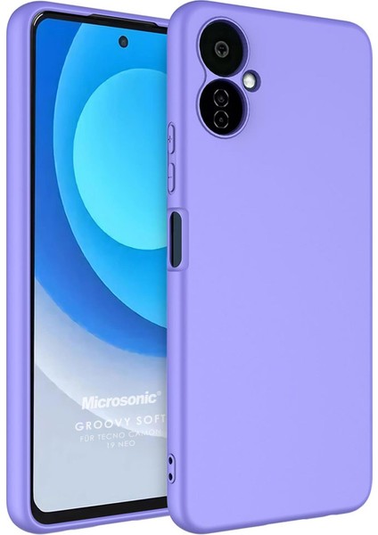 Tecno Camon 19 Neo Kılıf Groovy Soft Lila