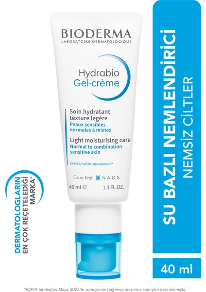 Hydrabio Gel-Cream Niasinamid ve E Vitamini İçeren Jel Dokulu Nemlendirici Yüz Kremi 40 ml