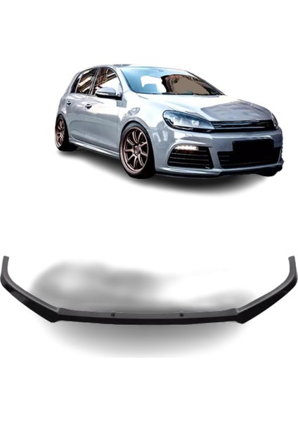 Vw Golf 6r (2009 - 2012) Maxton Style Ön Lip (Plastik)