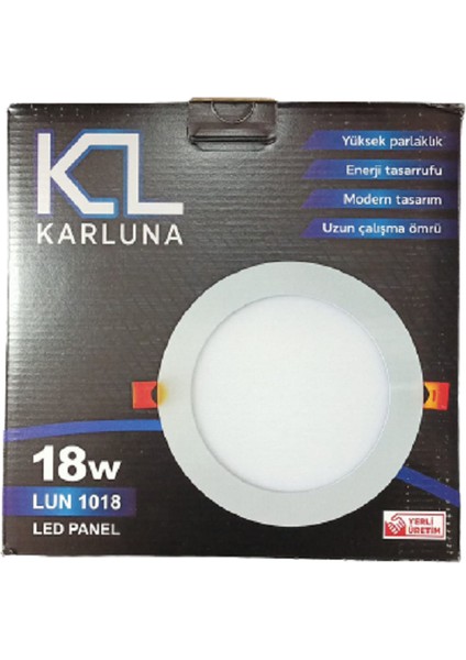 18W Sıva Altı Yuvarlak LED Panel Beyaz fiyatları