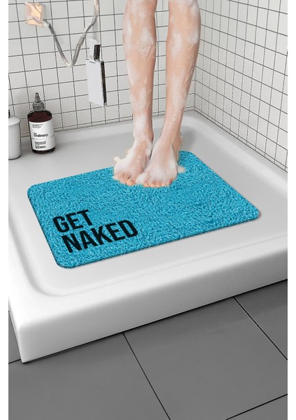Get Naked Banyo Paspası Kaymaz Taban Yumuşak ve Esnek Paspas Islak Zemin Hijyenik Paspas (40X60 Cm)