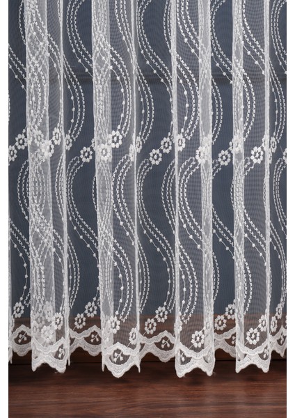 Es Desen Brode Nakış Işlemeli Tül Perde (1/2.5 Normal Pile ) modelleri