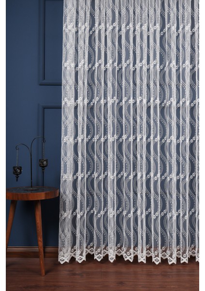 Es Desen Brode Nakış Işlemeli Tül Perde (1/2.5 Normal Pile ) fiyatları