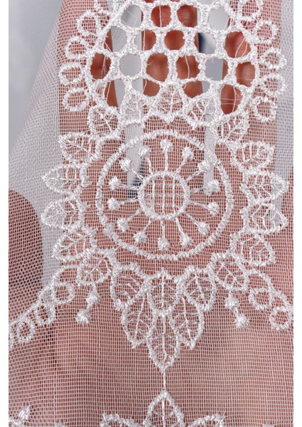 Brode Işlemeli Tül Perde Tt Zemin (1/2.5 Normal Pile) fırsatları