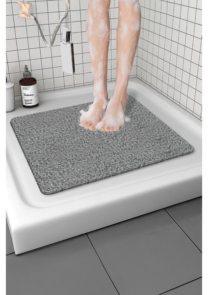 Kare Banyo Paspası Kaymaz Yumuşak Esnek Paspas Islak Zemin Hijyenik Paspas (50X50 Cm)