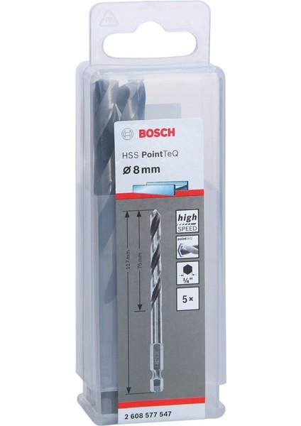 Hss Point Teq 8 mm 5 Adet 2608577547