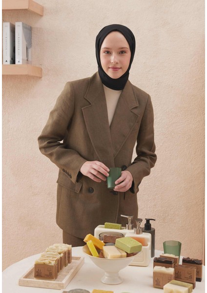 Soluk Efektli Vual Şal Siyah fiyatları