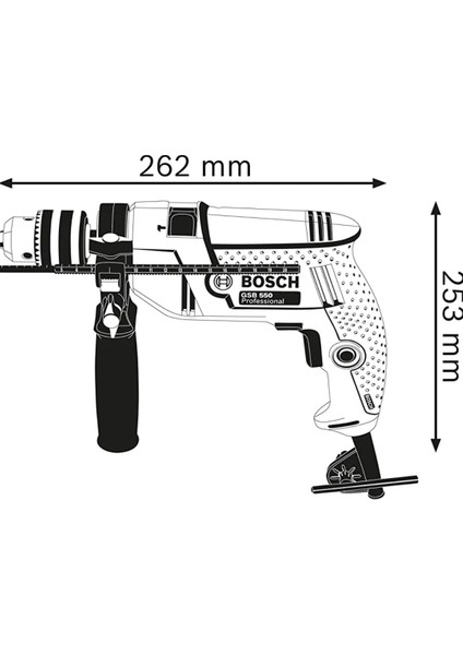 Gsb 550 Profesyonel Darbeli Matkap 550 W