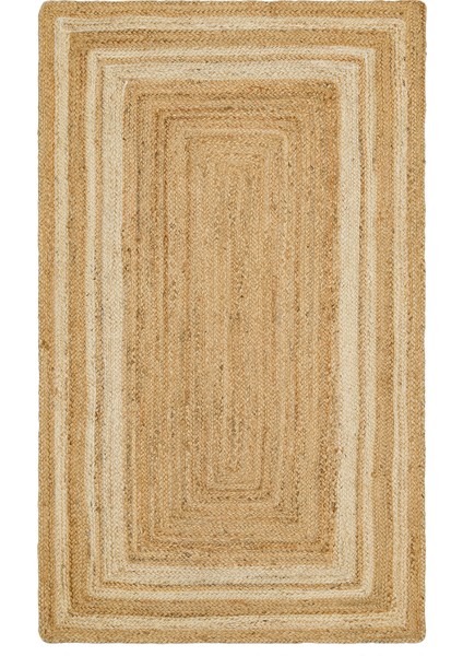 Echo Ech 10 Natural Whıte Xw El Dokuma Doğal Hasır Jüt Halı Kilim