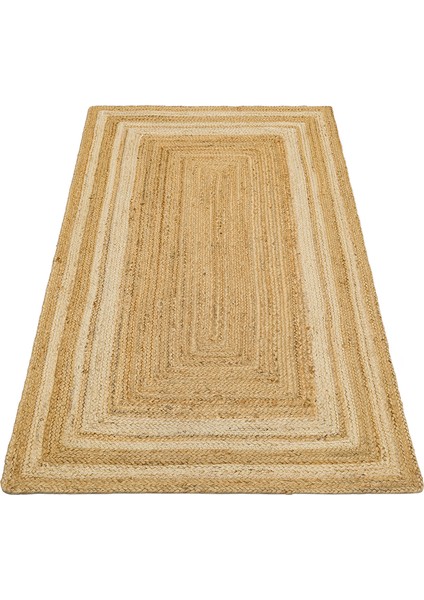 Echo Ech 10 Natural Whıte Xw El Dokuma Doğal Hasır Jüt Halı Kilim