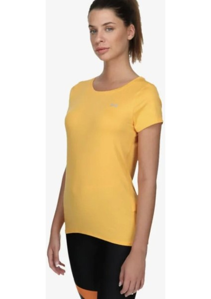 Kadın Heatgear® Armour Kısa Kollu Sarı Tshirt
