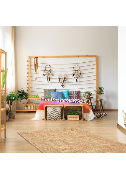 Echo Ech 06 Natural Xw Natural El Dokuma Doğal Hasır Jüt Halı Kilim indirimleri