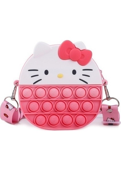 Cartoon Fermuarsız Crossbody Çocuk Çantası Sanrio Hellokitty Pulsar (Yurt Dışından)